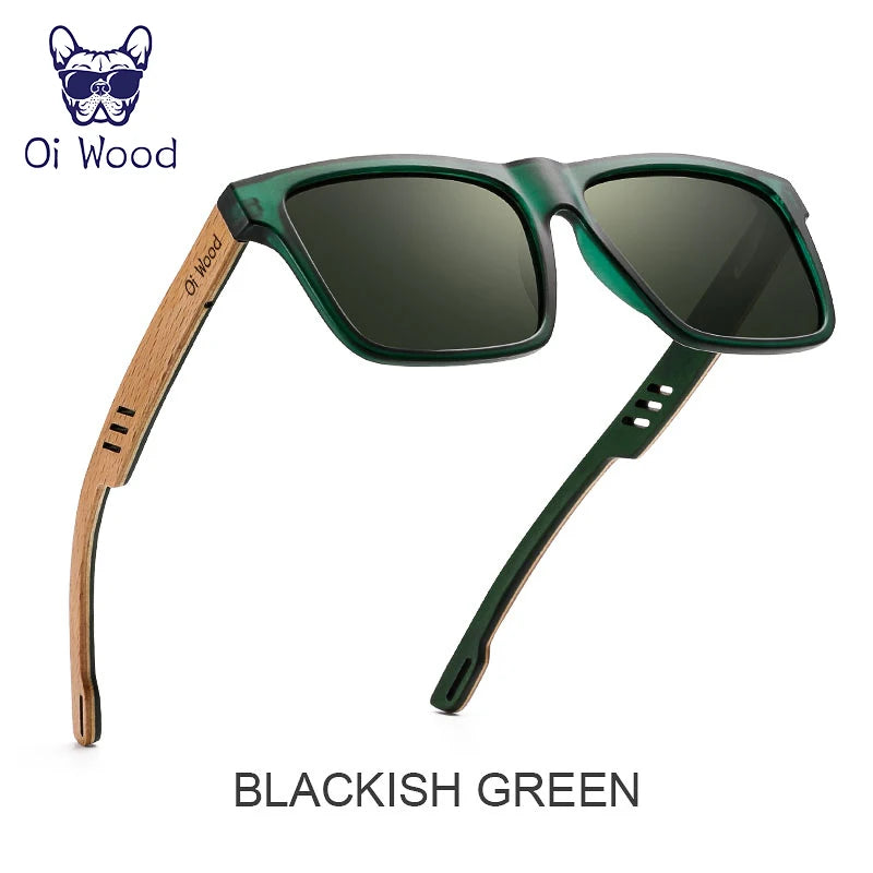 Oi Wood New High Quality Square Sunglasses For Men