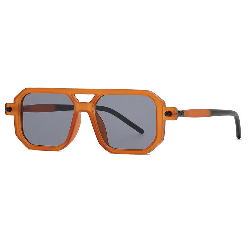 Retro Fashion Square Frame Sunglasses For Men