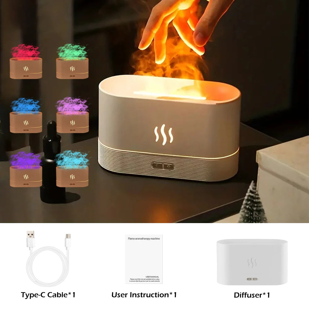 Simulation Colorful Flame Fragrance Essential Oil