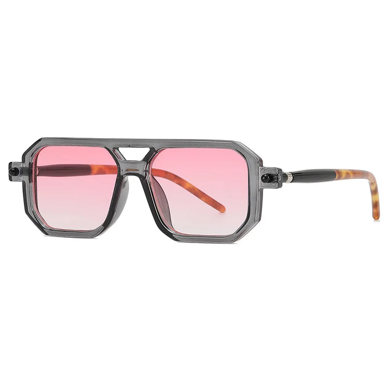 Retro Fashion Square Frame Sunglasses For Men