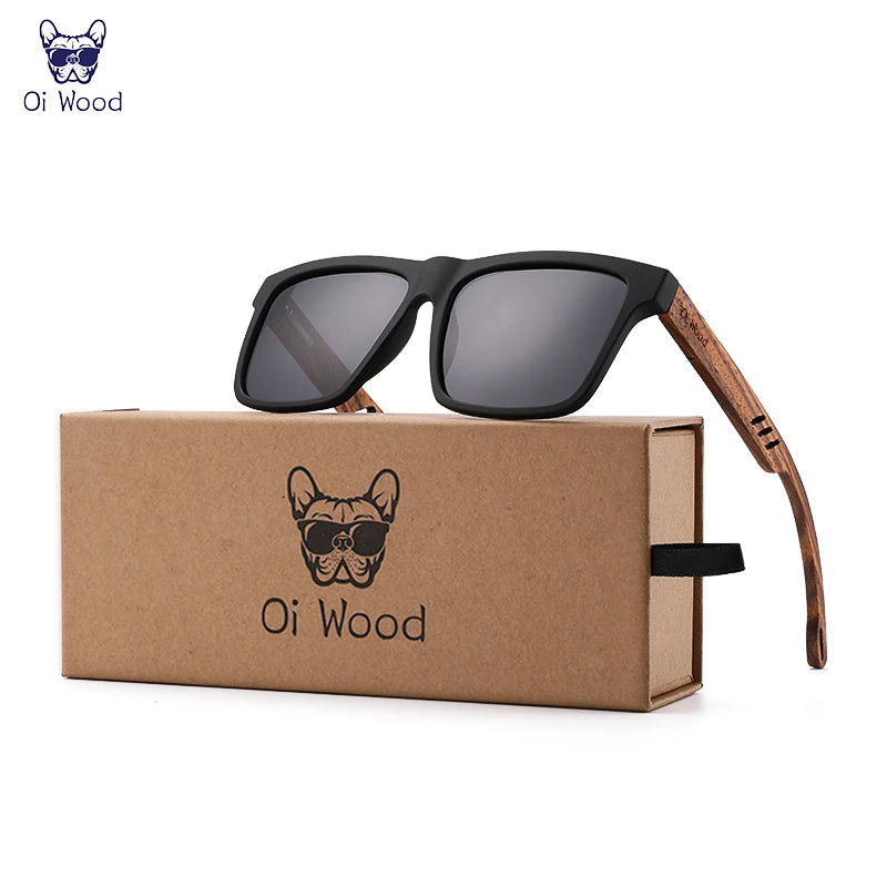 Oi Wood New High Quality Square Sunglasses For Men