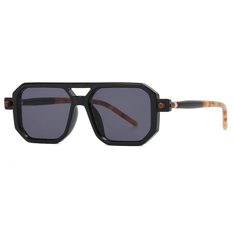 Retro Fashion Square Frame Sunglasses For Men