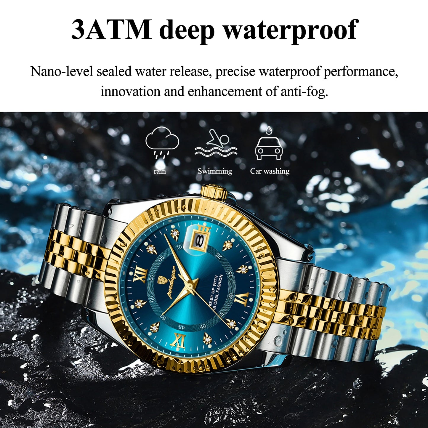 Luxury Sport Wrist Watch For Man Waterproof