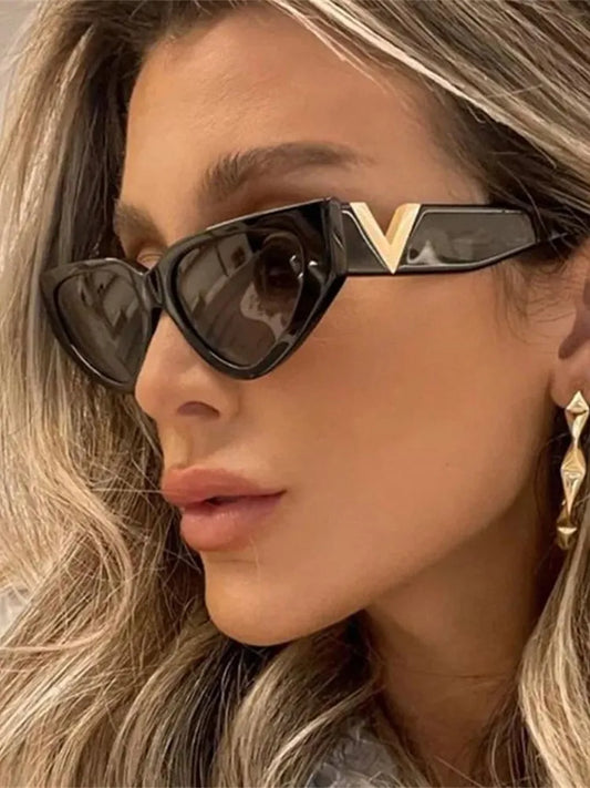 Luxury vintage cat eye sunglasses